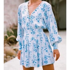 Sabo Aioki Corset Dress Winter Tulip XS (2) 
Blue Mini Romantic Prairie Boho